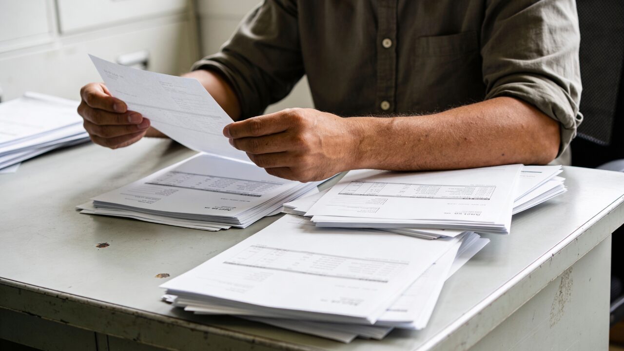 Reviewing approval documents for architectural plans